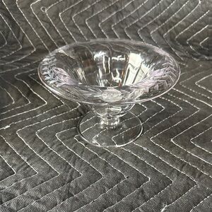 Elegant Clear Glass Compote Bowl